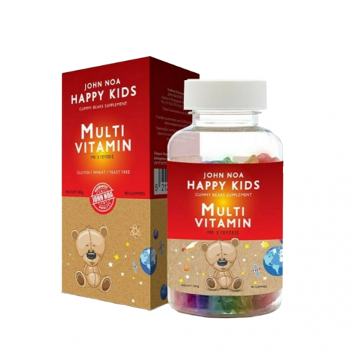 John Noa Happy Kids Multi Vitamin Καραμέλες ζελεδάκια 90τμχ